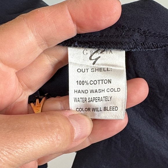 Gracia Navy Long Sleeve Midi Dress with Belt - Picture 7 of 13